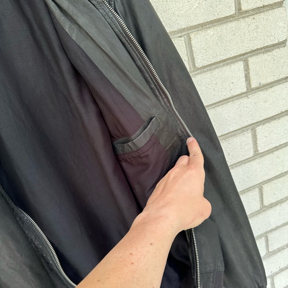 Allsaints Kino leather bomber jacket L Large All Saints - Picture 12 of 13
